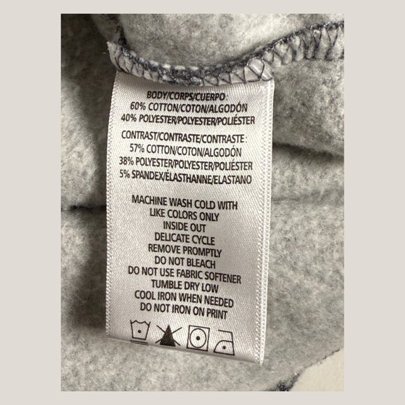 Women's Marc NY Performance Gray Gold Stripe Cowl Neck Sweatshirt, XL - Picture 7 of 7